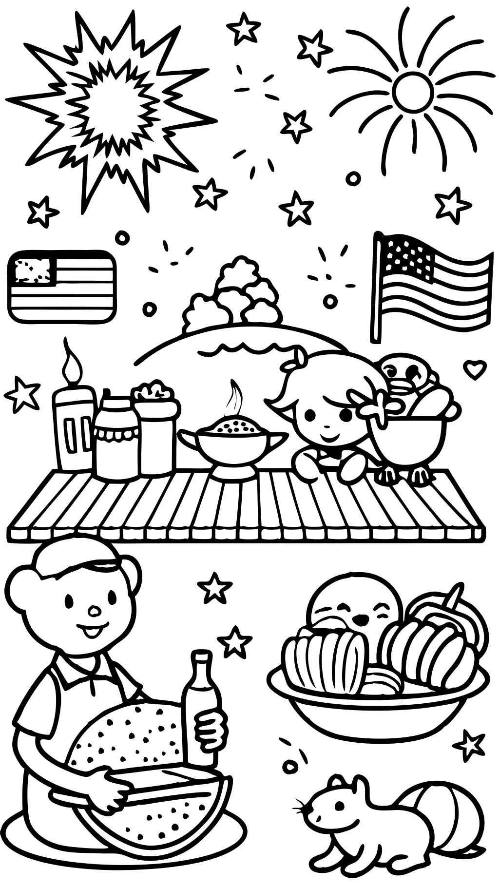 free coloring pages fourth of july